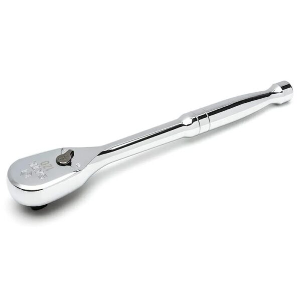 SATA 1/4-Inch Drive 120P Ratchet with Longer Handle, 60-Tooth Dual-Pawl Teardrop Head and a Full-Polished Chrome Finish – ST11974