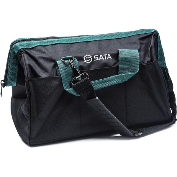 SATA 16-Inch Portable Tool Bag with Waterproof Construction and Multiple Interior and Exterior Pockets – ST95182SC